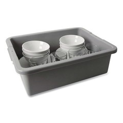 Rubbermaid Commercial 3351GRA 7 21.5″ x 17.13″ x 7″ Bus Utility Box – GRY New