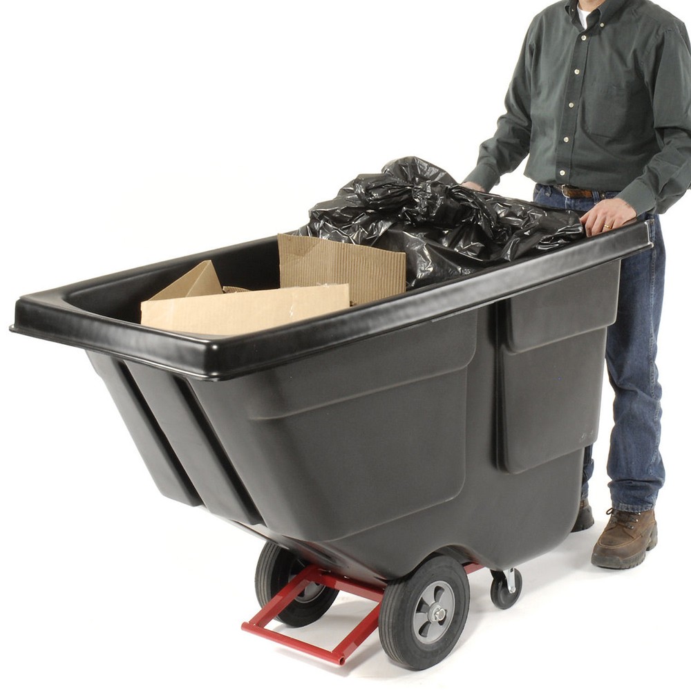 Tilt TRASH BIN – 850 lbs Capacity – 1 Cubic Yard – 72″ L x 33″ W x 43″ H