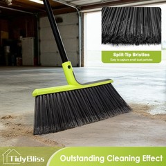 Outdoor Broom Heavy Duty, 56 inches Tall Commercial Soft Bristle Angle Brush …