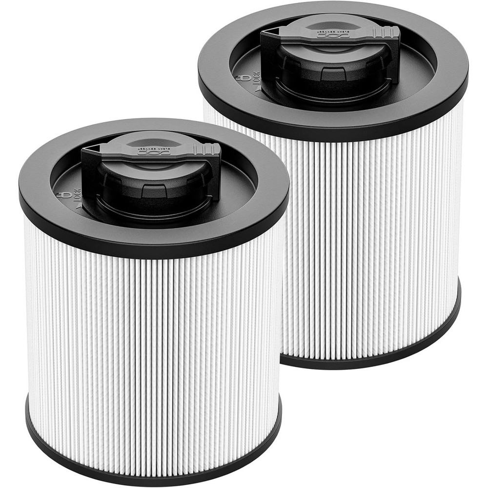 2 Pack DXVC6910 Cartridge Filter Replacement for DEWALT DXV16P Wet/Dry Vac