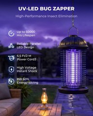 Cxruy Electric Bug Zapper Outdoor Mosquito Killer Lamp Hanging Waterproof