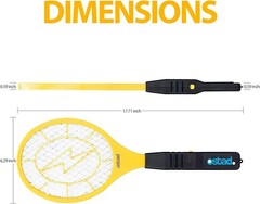 Electric Fly Swatter Racket Dual Use Indoor Outdoor Mosquito Killer