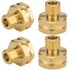 Tsinghwang 4PCS 3/8″ OD Compression x 3/4″ x FHT, as shown