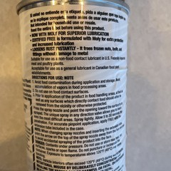 New CERTIFIED FREE Release Agent For Food Plant 12oz/340g
