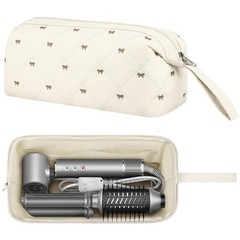 Hair Tools Travel Bag, Large Quilted Dryer Storage Case for White
