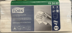 Tork Low-Lint Cleaning Cloths – 120 Sheets Top-Pak – White 15.0 x 16.5 – 192482