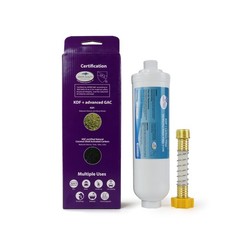 Great Value RV Water Filter 1 Pack, With Flexible Hose, F200, Activated Carbon