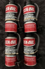 4 PACK*Pressure Washer Pump Protector Pistons Seal Saver Anti-Freeze STA-BIL 4oZ