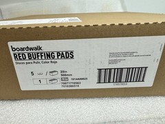 Boardwalk 4020RED 20″ Dia Buffing Floor Pads – Red (5/CT) New