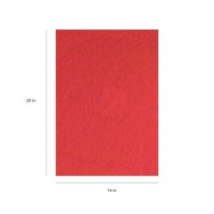 Americo Red Buffer Floor Pad, for Light Cleaning and Buffing, 14″x28″, 5