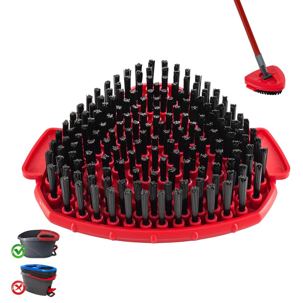 Upgrade Scrub Brush Compatible with O Cedar EasyWring 1 Tank, 1 Pack, Red