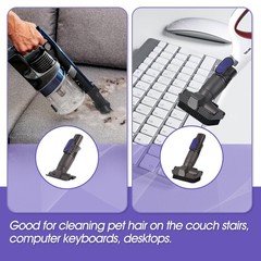 Vacuum Crevice Tool Brush 9.44 x 5.90 x 2.55 inch, 2-in-1 brush + Slit