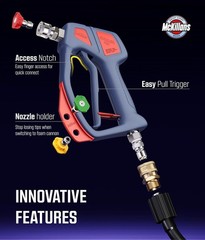 Swivel Gun Pro – Swivel High Pressure Water Handle with 3/8″ Male Plug and 1/4”