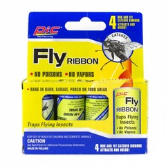 Household 4PK Insect Mosquito Fly Ribbon Sticky Tape – No Mess, No Vapors