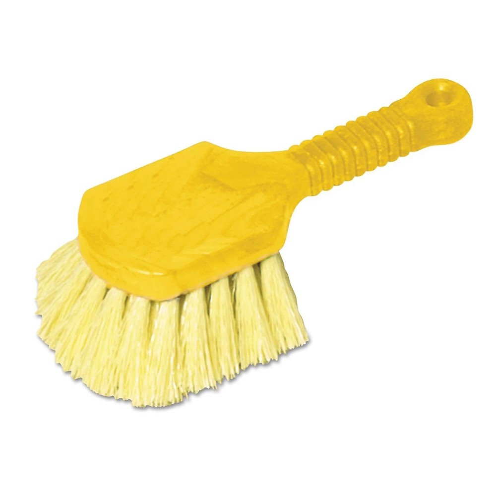 Rubbermaid Commercial Products Short Plastic Handle Utility 6-Pack, Yellow