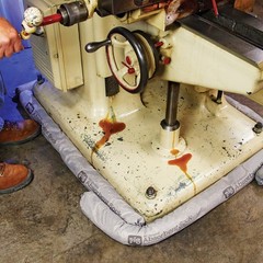 Gray Universal Absorbent Sock for Oil Water Solvent Leaks Tough and Economical
