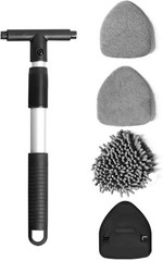 Car Windshield Cleaner Tool, Vehicle Window Cleaner with Exte Size: Triangular