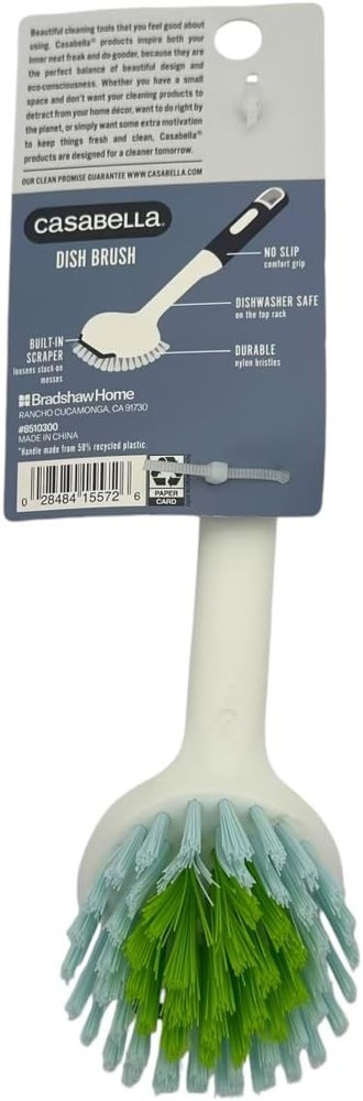 Casabella Round Brush Scrubber 1ea, Assorted Colors