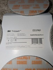 (Box of 4) 3M 27621 Trizact 5″ Diamond HX Discs • Gold • Coarse Floor Polishing