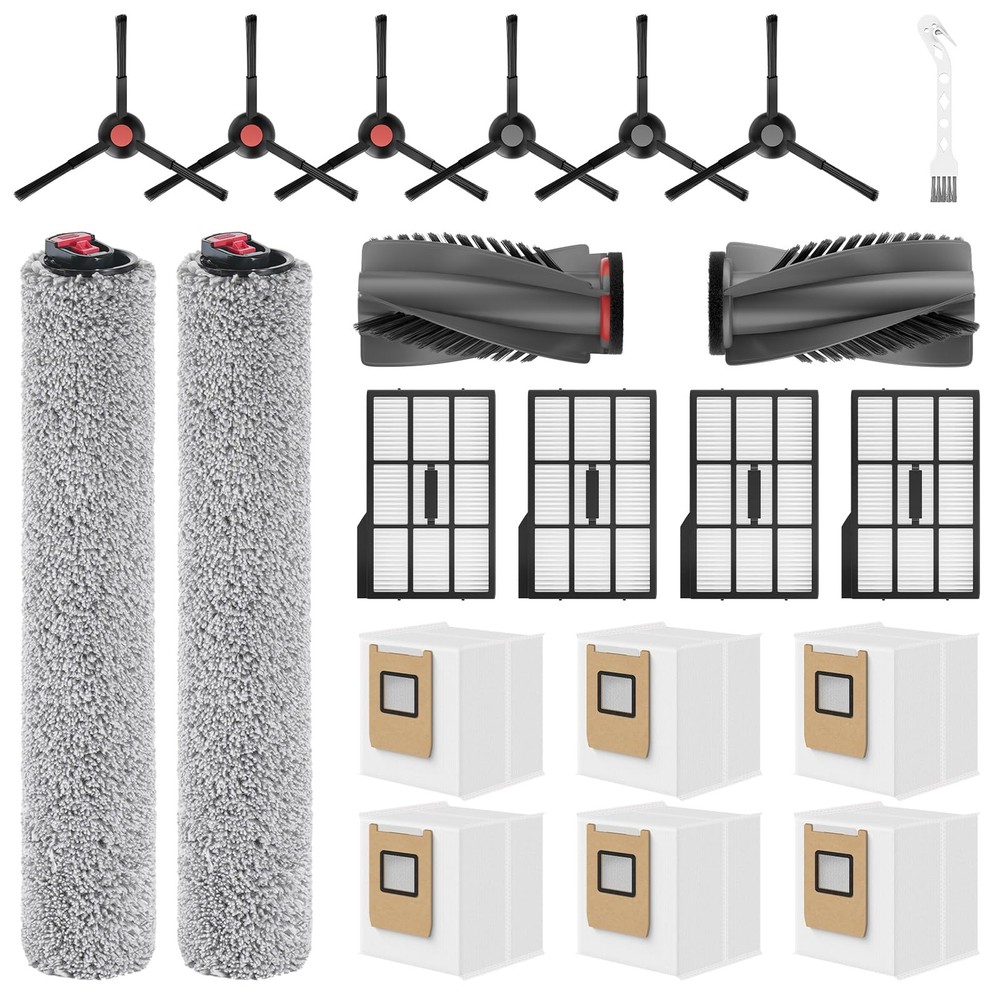 Leemone 21 Pack E25 E28 Replacement Parts Kit for eufy Gray, White, Black