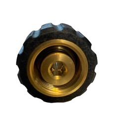 Brass 3/8 Quick Connect QC Socket with Female Twist Seal 22mm Threads 15mm Stem