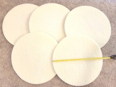 ABILITY ONE-SKILCRAFT. 1″ THICK WHITE POLISHING PAD; 20″ F5020. 1 BOX= 5 PADS.