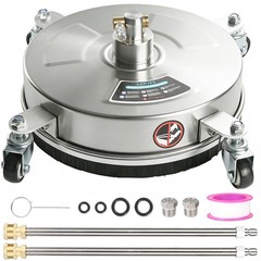 16.5″ Pressure Washer Surface Cleaner with 4 Wheels Stainless Steel 4000 PSI
