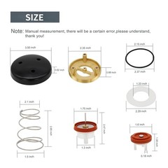Thaekuns 720 Series Pressure Vacuum Breaker Repair Kit and Bonnet Black