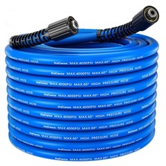 Flexible Pressure Washer Hose 25FT X 1/4″, Kink Resistant Max 4000 PSI Power …