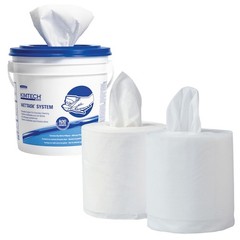 Wypall 06006 Wypall Powerclean Wettask Wipers For Solvents System (06006),