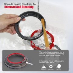 WYWY.Wide Upgraded Bin Sealing Ring Upgrade Version for V11 V15 Gen5, Gray