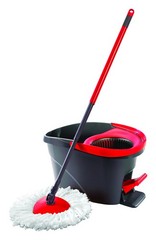 O-Cedar 148473 Microfiber EasyWring Spin Mop 12 W in. with Bucket