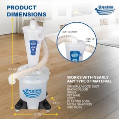 Dust Deputy 2.5 Deluxe Cyclone Separator Kit for Shop Vac (For Parts)