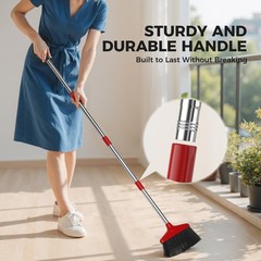 Nodirz Handy Broom Indoor/Outdoor Brooms Duty Kitchen Broom For Home Garage