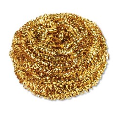 Kurly Kate KK805 FKL-L180598 Special Soft-Tempered Brass Scrubber, 72/carton