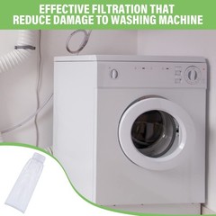 Shappy 24 Pieces Washing Machine Lint Traps and Cable Ties Set 6 Nylon White