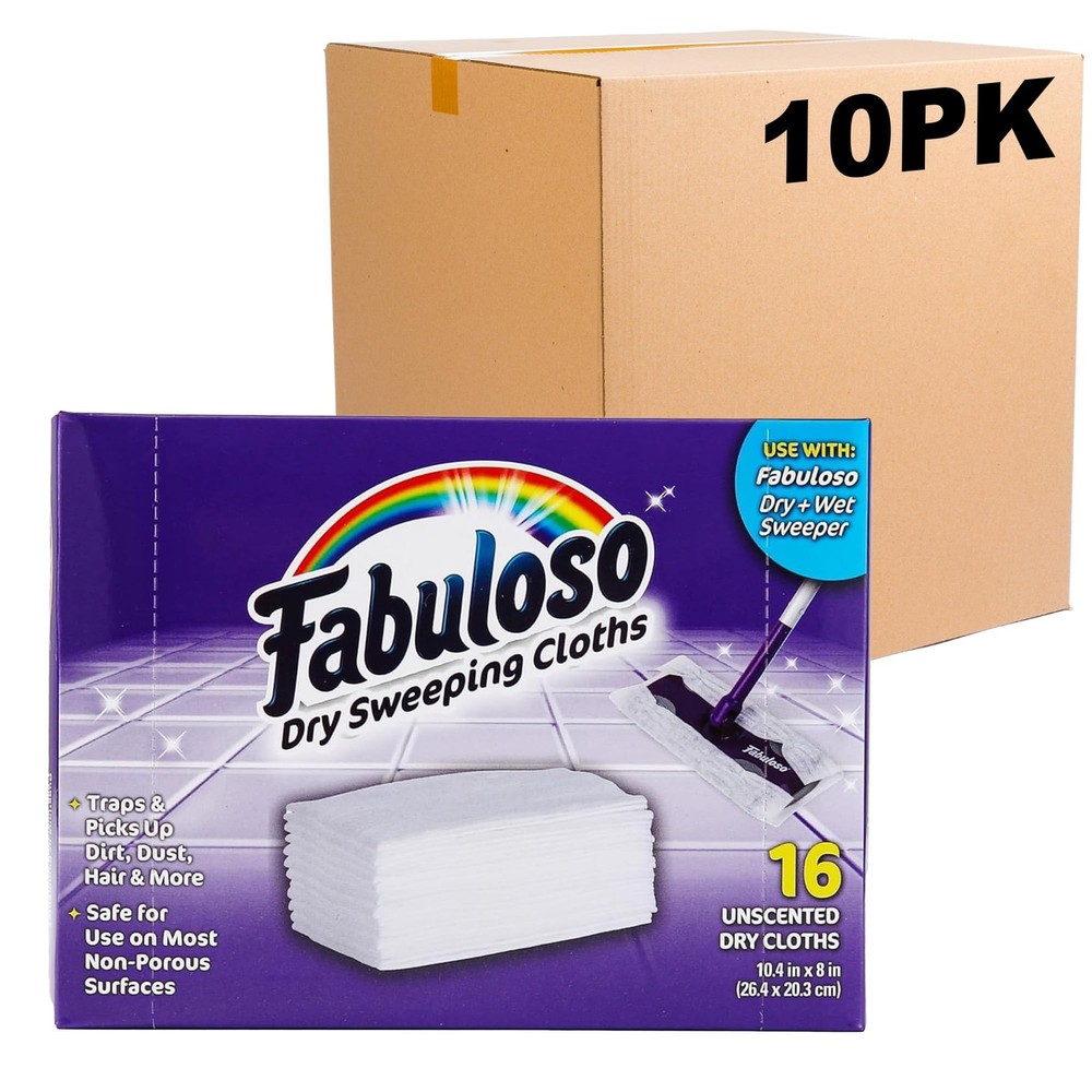 Fabuloso Dry Cloths – Sweeping Pads For Use Fabuloso Dry Wet Sweeper For Bold