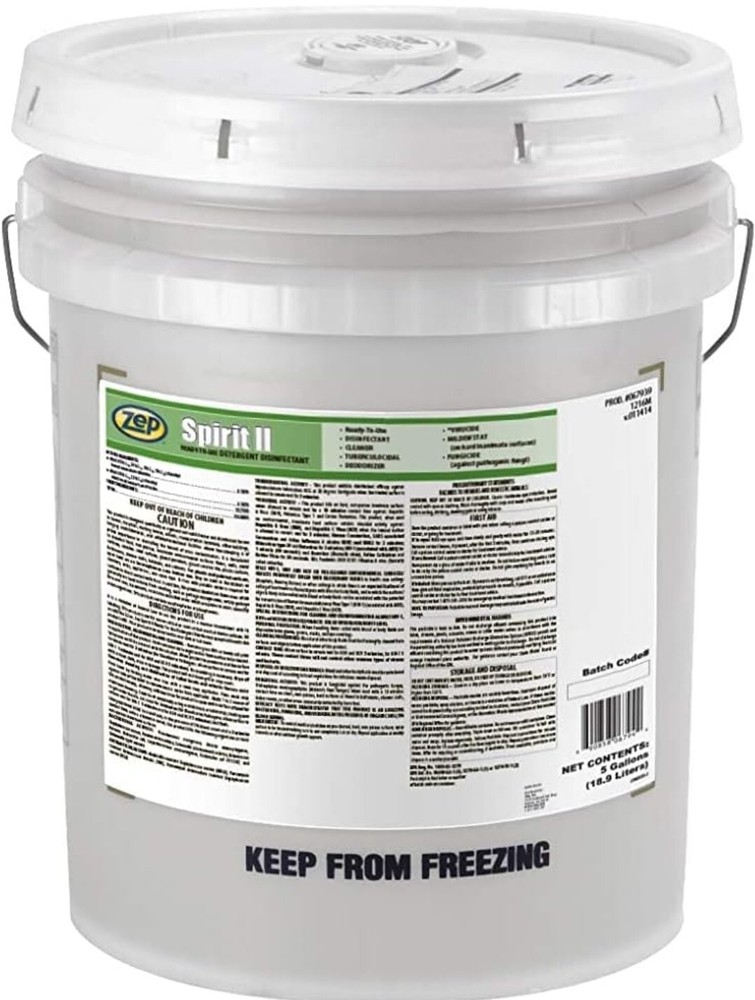 Zep Spirit II Germicidal Cleaner and Deodorant 5 Gallons (1 Bucket) 67939