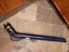 Large Vacuum Wand with swivel attachment. PVC, for Comerical grade vac machine. 