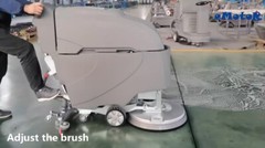 Auto Self-Propelled Walk Behind Floor Scrubber Dryer 33″ Squeegee w/20″ Brush