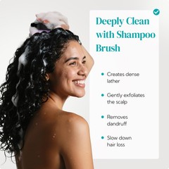HEETA Hair Scalp Massager Shampoo 2 Count (Pack of 1), 01- Green & Black
