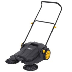 25.6″ Width Walk-behind Hand Push Floor Sweeper with 5 Gallon Waste Container