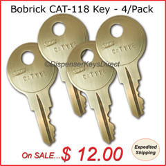 Bobrick “CAT-118” Dispenser Key – (4/pk.)