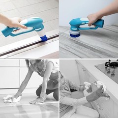 Electric Scrubber Power Cordless, Portable 360 Handheld 9.5X2 inch, Blue