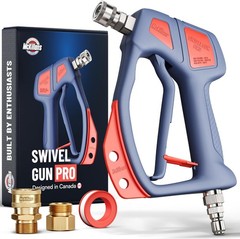 Swivel Gun Pro – Swivel High Pressure Water Handle with 3/8″ Male Plug and 1/4”