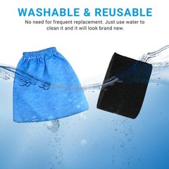 6 Pack VRC5 Filter Bags & 2 Pcs VFF51 Foam vrc5 cloth filter bag(blue)