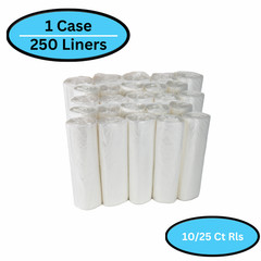 Trash Can Liner Bags 33 Gal 250 Pieces 33″ x 40″ HDPE Natural 0.43 Mil
