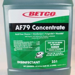 Betco AF79 Concentrate Acid Free Cleaner Disinfectant & FastDraw 5 Clear Image