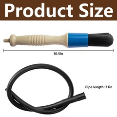 moonoom 2 Pcs Parts Washer Brush with Hose- Wear Resistant 2