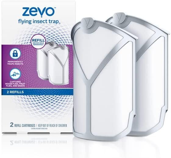 Zevo Flying Insect Trap Refill Kit| Attracts and Traps Flying Insects Fruit Flie